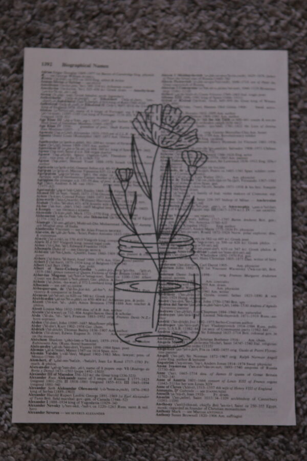 Bouquet Dictionary Prints - Image 2
